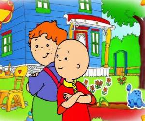 Puzzle Caillou με τον φίλο του Leo