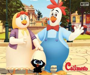 Puzzle Calimero με τους γονείς του