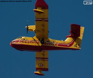 Puzzle Canadair CL-215, υδροπλάνο