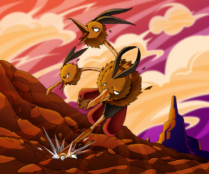 Puzzle Dodrio - Κανονική Πέταγμα Pokémon