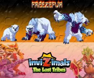 Puzzle Freezefur, η τελευταία εξέλιξη. Invizimals The Lost Tribes. Ένα τεράστιο beast, βίαιο και έντονος