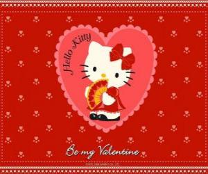Puzzle Hello Kitty με την καρδιά