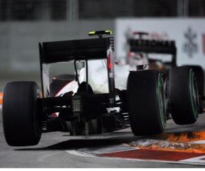 Puzzle Kamui Kobayashi - Sauber - Σιγκαπούρη 2010