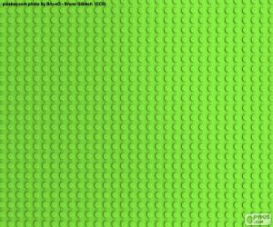 Puzzle Lego πράσινο βάση έδρασης