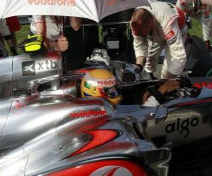 Puzzle Lewis Hamilton - McLaren - Monza 2010