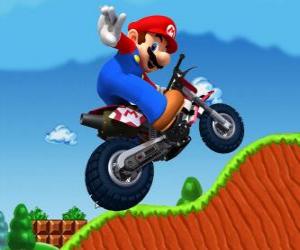 Puzzle Mario Bros σχετικά με μοτοσικλέτα