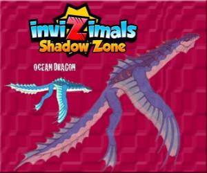 Puzzle Ocean Dragon. Invizimals Shadow Zone. Ocean δράκο που ζει κάτω από το θαλασσινό νερό