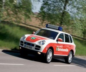 Puzzle Porsche Cayenne Ασθενοφόρο