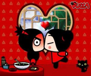 Puzzle Pucca φιλιά Garu