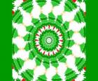 Mandala με χριστουγεννιάτικα διακοσμητικά