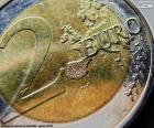 Ο αριθμός 2 στο ένα κέρμα των 2 ευρώ