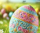 Puzzle Ένα πολύχρωμο πασχαλι