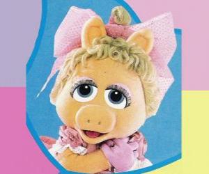 Puzzle Μωρό γουρουνάκι, το Muppet μωρό Δεσποινίς Piggy