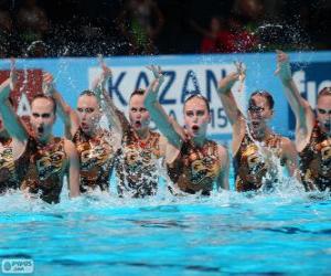 Puzzle Συγχρονισμένη κολύμβηση