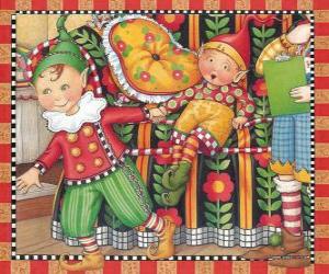 Puzzle Χριστούγεννα ξωτικά